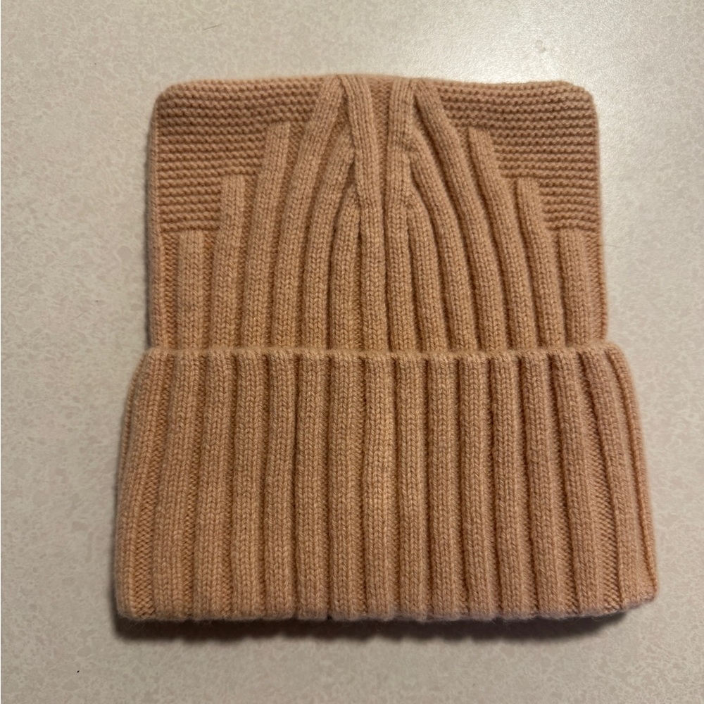 Wool Cashmere Ribbed Hat